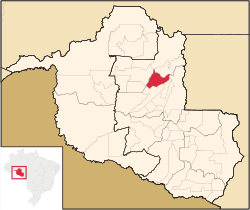 Location in Rondônia state