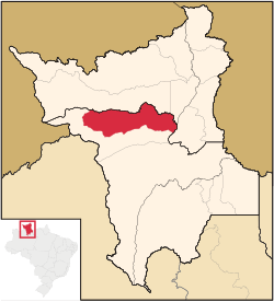 Location in Roraima state
