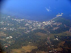 Aerial view of Tubigon, Bohol