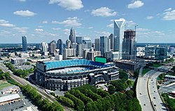 Uptown Charlotte skyline in 2018