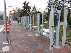 Construction of 18th & Crystal Metroway station in 2016