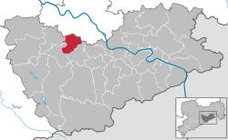 班讷维茨在萨克森施韦茨-东厄尔士山县的位置