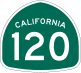 State Route 120 marker