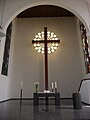 Combined with background en:celtic cross. Konkordienkirche (Mannheim)