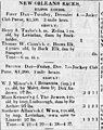 Eclipse Race Course New Orleans Fall Meeting 1838 The Mississippi Free Trader Wed Dec 19 1838