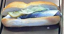 Fischbrötchen with pickled herring