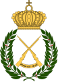 Coat of arms of the Swedish Infantry Cadet and Officer Candidate School (Infanteriets kadett- och aspirantskola, InfKAS) 1961–1981.