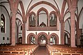 Entry door and organ loft