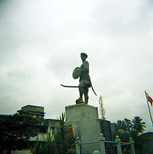 A statue of Sangolli Rayanna in Bengaluru