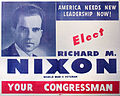 A 1946 Nixon campaign flyer
