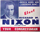 A 1946 Nixon campaign flyer