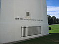 An inscription inside the Peace Arch monument.