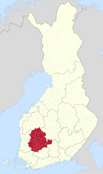 皮爾坎馬區在芬蘭的位置
