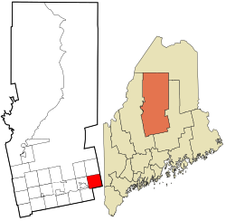梅德福在皮斯卡特奎斯县的位置（以红色标示）