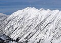 Twin Peaks, O'Sullivan Peak and Dromedary Peak viewed from the southeast from the Snowbird ski area