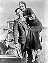 Notorious criminals Bonnie Elizabeth Parker and Clyde Chestnut Barrow.