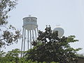 The "Go Beach" tower at California State University, Long Beach.