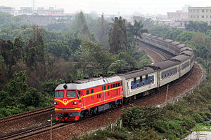 Passenger train in China