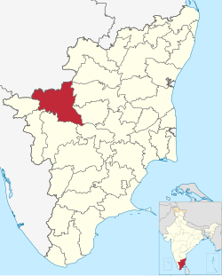 Location in Tamil Nadu