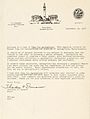 Official letterhead of the city in a letter from former Mayor Theodore Dimauro.