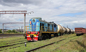 Freight train in Ukraine