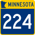 Trunk Highway 224 marker