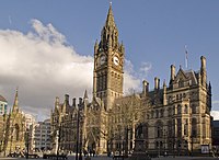 Manchester town hall and Albert Street