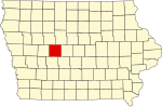 State map highlighting Greene County