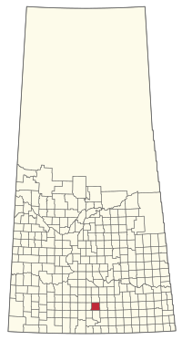 Location of the RM of Terrell No. 101 in Saskatchewan