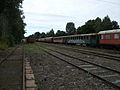 Rolling stock awaiting restoration in Kärrgruvan yard