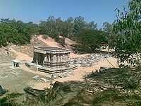 Mahadwara (great entrance) of Kirtinarayana temple, recovered from the sand dunes at Talakadu