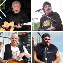 The original members of the classic Guess Who / Clockwise from top left: Randy Bachman, Burton Cummings, Garry Peterson, Jim Kale