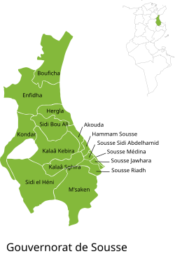 Subdivisions of Sousse Governorate