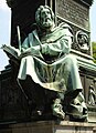 Peter Waldo statue at Luther Monument in Worms, Germany