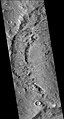 火星勘测轨道飞行器背景相机拍摄的阿伦尼乌斯陨击坑。