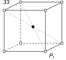 Black-white (antisymmetric) 3D Bravais Lattice number 33 (Cubic system)