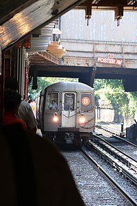 B train of R68As arriving