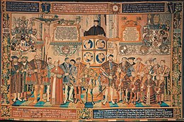 The Croy mediaval tapestry rich in detail