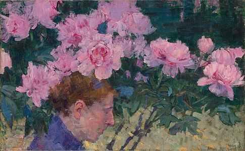 Peonies and Head of a Woman, 1887, National Gallery of Victoria