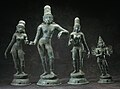 Image 10Krishna with his consorts Rukmini and Satyabhama and his mount Garuda, Tamil Nadu, India, late 12th-13th century (from Tamils)
