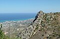 Kyrenia and the Mediterranean Sea from Saint Hilarion Castle