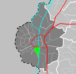 Location of Villapark in Maastricht