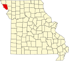 霍尔特县在密苏里州的位置