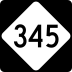 North Carolina Highway 345 marker