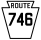Pennsylvania Route 746 marker
