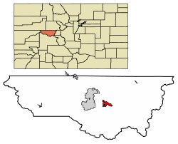 Location within Pitkin County and Colorado