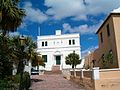 A street in the Town of St. George leading up to the historic State House.