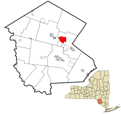 Location of Loch Sheldrake in Sullivan County, New York