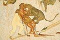 Image 21Condemned man attacked by a leopard in the arena (3rd-century mosaic from Tunisia) (from Roman Empire)