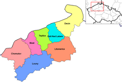 Districts of Ústí nad Labem Region